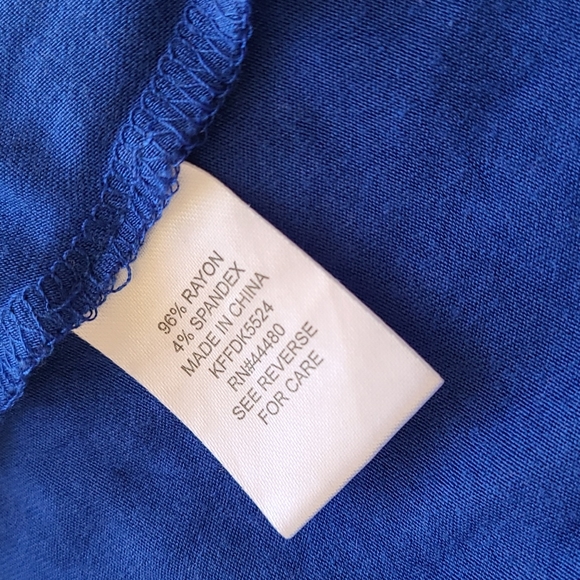 Keyhole Racerback Asymmetrical Dress - blue - S - Picture 8 of 9